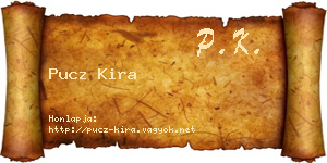 Pucz Kira névjegykártya
